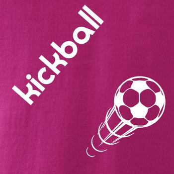 Kickball nápis šikmo
