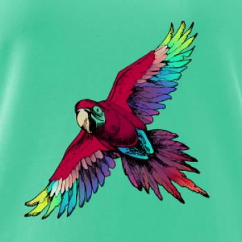 Papagáj kreslený letiaci