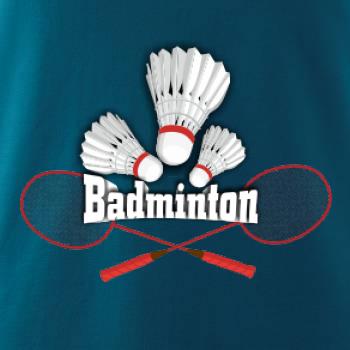 Bedminton - nápis s košíkmi
