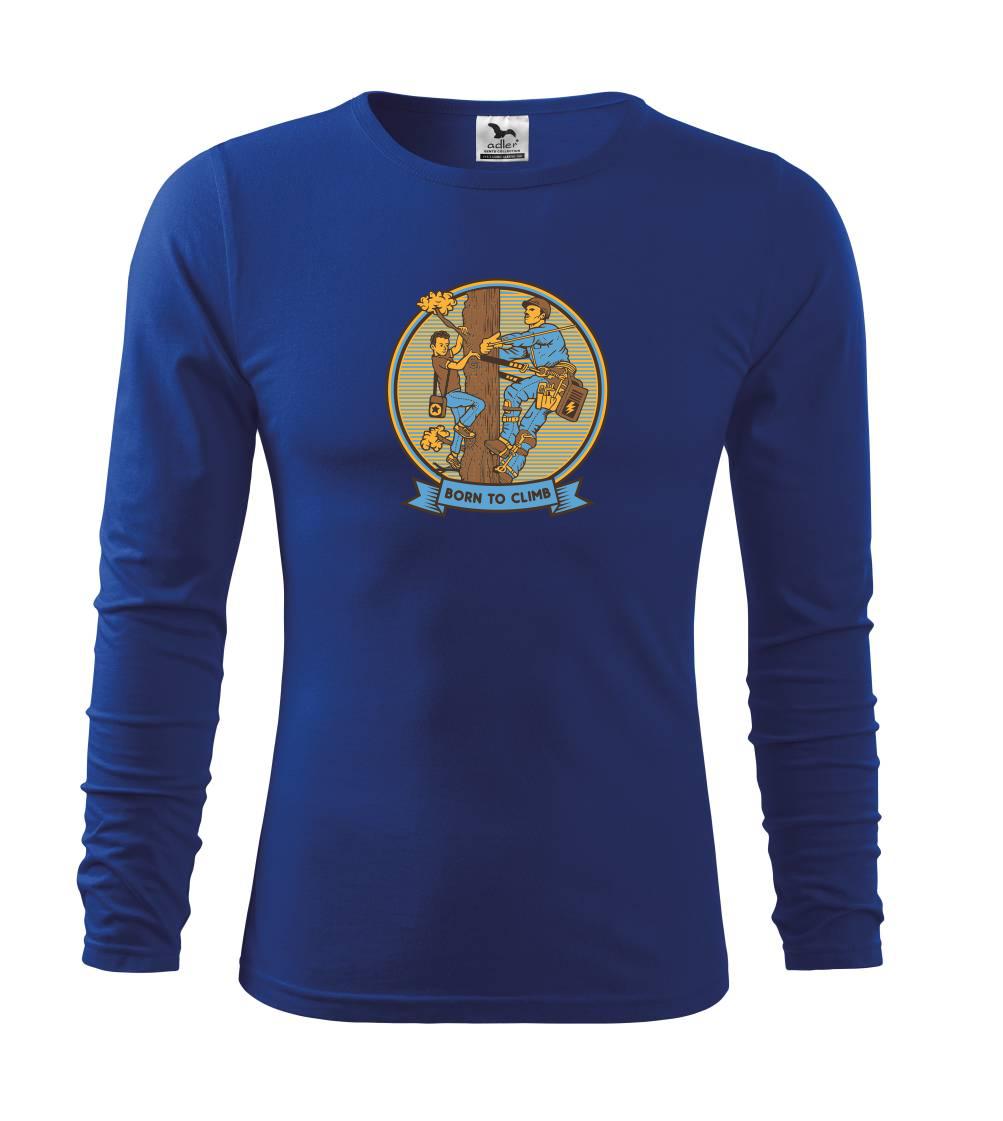 Trička pro horolezcov - Born to Climb mladosť - Tričko detské Long Sleeve