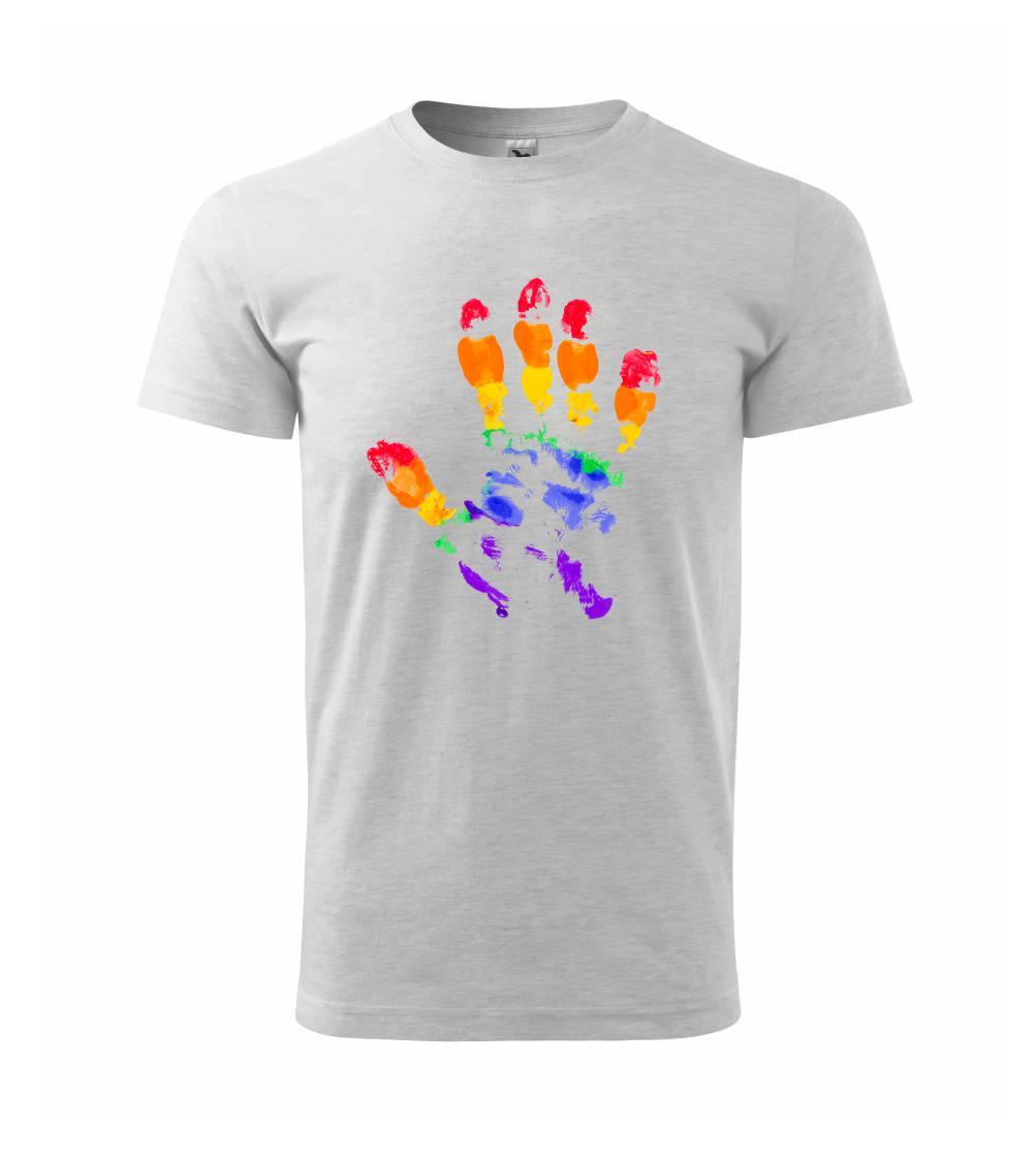 LGBT hand print LGBT hand print