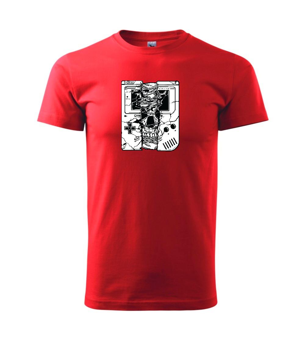 Tričká pre ajťákov - Gameboy Skull - Klasické pánske tričko vyššej gramáže
