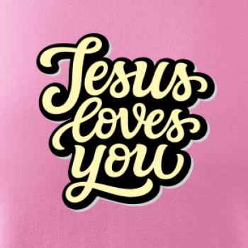 Jesus loves you - písané písmo