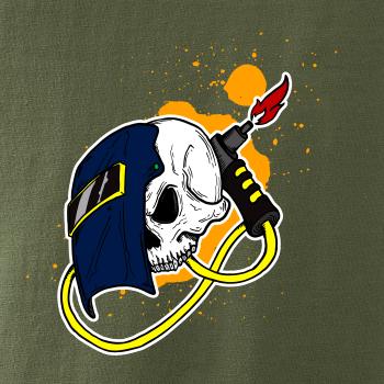 Zvárač - kreslená lebka