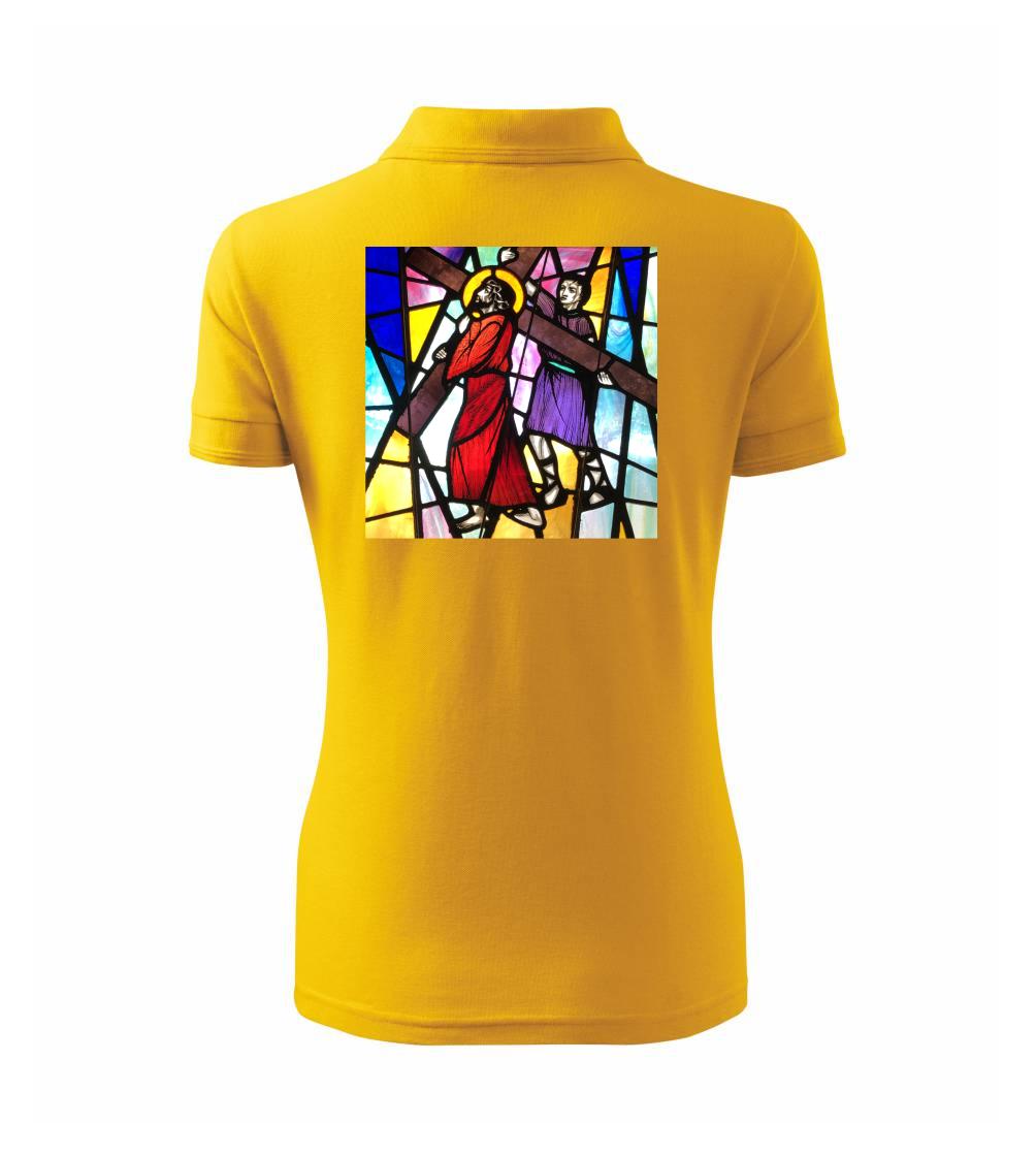 Vitráž - Ježiš a kríž Vitráž - Ježiš a kríž