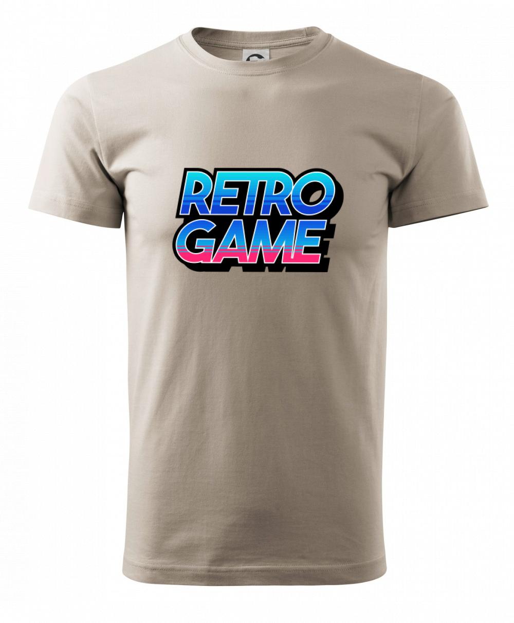 Retro game nápis farebný Retro game nápis farebný