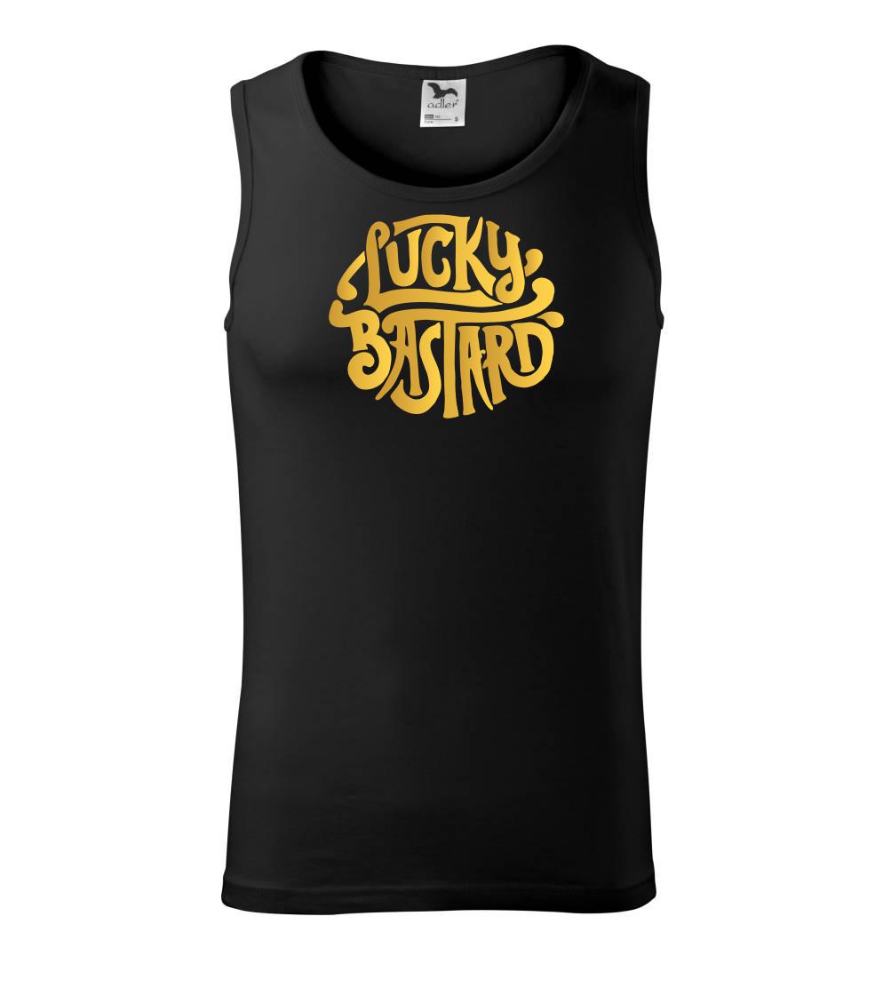 Tričká na párty - Lucky Bastard zlatý - Tielko pánske Core