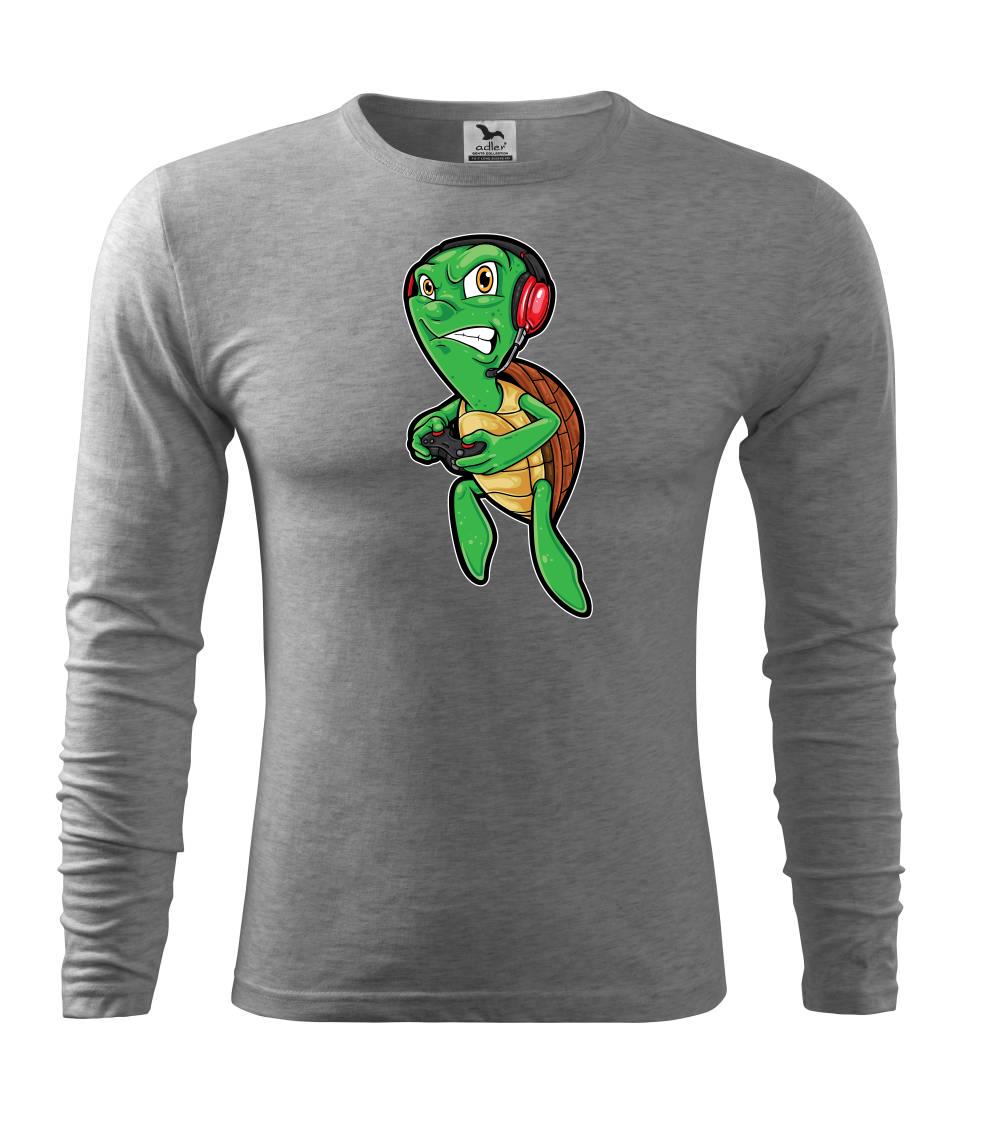 Tričká pre ajťákov - Korytnačka parman - Tričko s dlhým rukávom FIT-T long sleeve