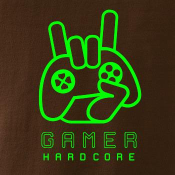 Hardcore gamer - ruka - zelená
