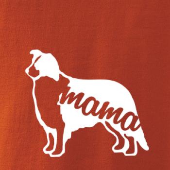 Borderská kólia mama obrys