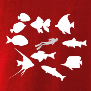 Potápač ryby štvorec Potápač ryby štvorec