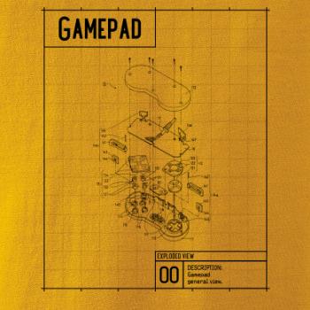 Nákres Gamepad rozobratý
