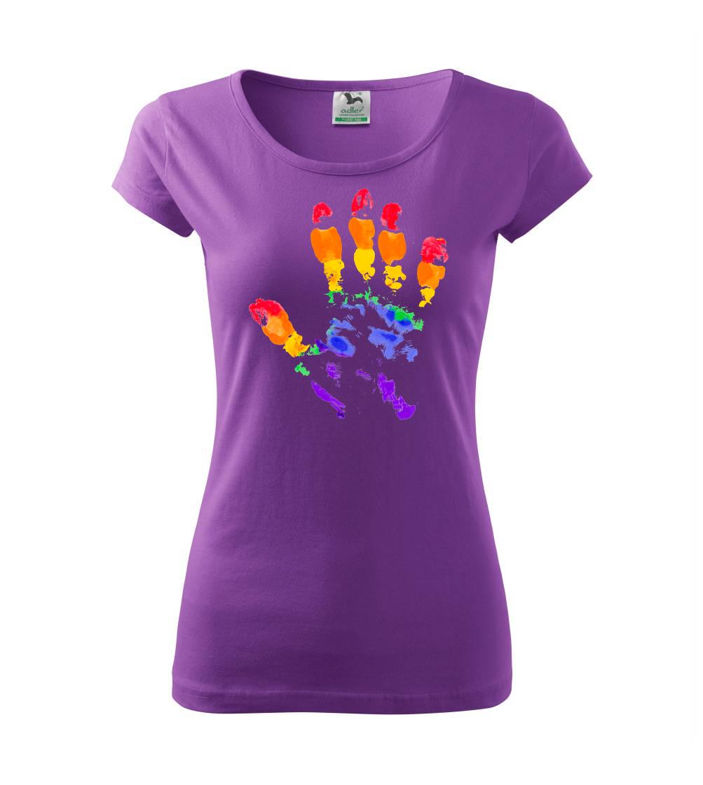 LGBT hand print LGBT hand print