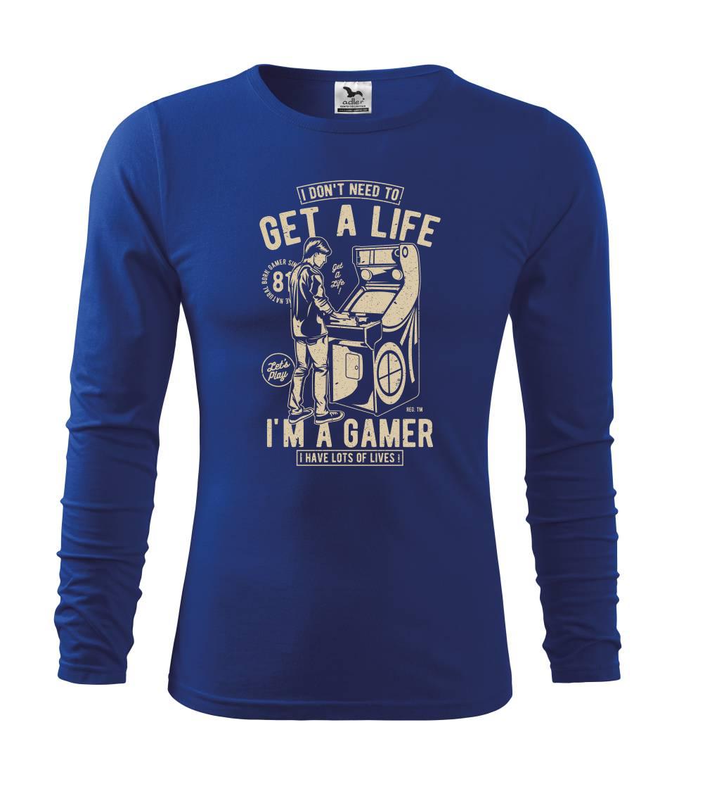 Tričká pre ajťákov - Get A Life - Tričko detské Long Sleeve
