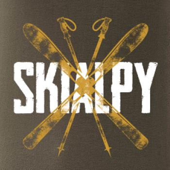 Skialpy nápis lyže