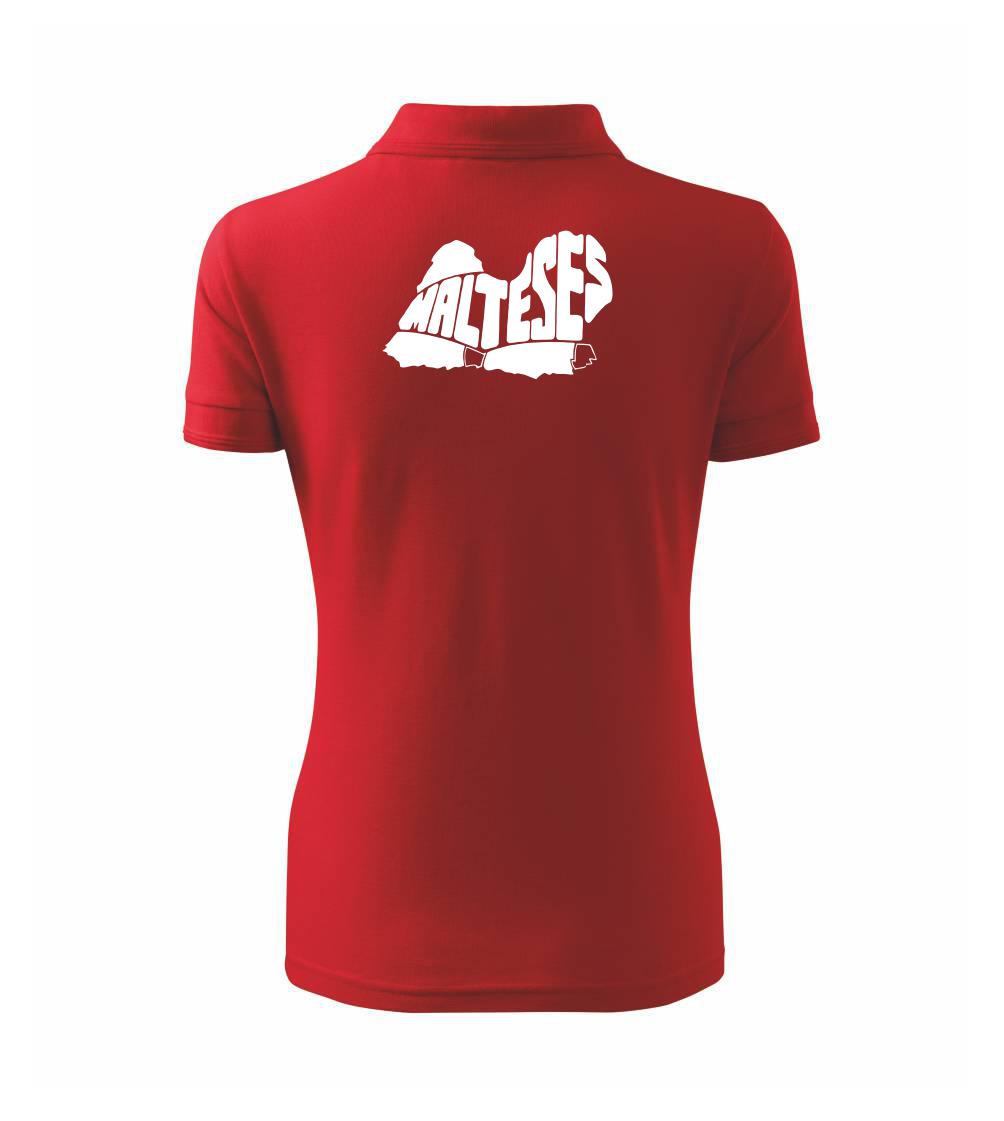 Ostatné psie plemená - Maltézsky psík - Polokošeľa dámska Pique Polo