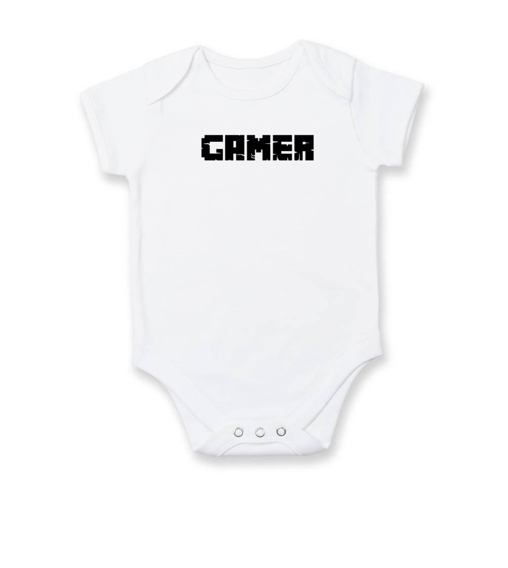 Tričká pre ajťákov - Gamer nápis - Body dojčenské s krátkym rukávom