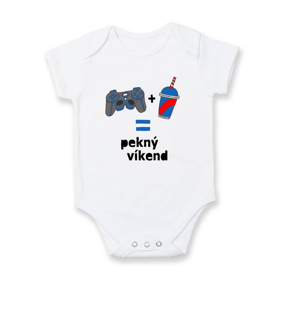 Tričká pre ajťákov - Pekný víkend - Body dojčenské s krátkym rukávom