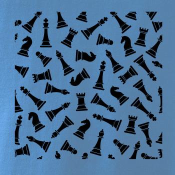 Šachové figúrky vo štvorci