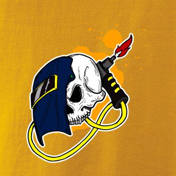 Zvárač - kreslená lebka