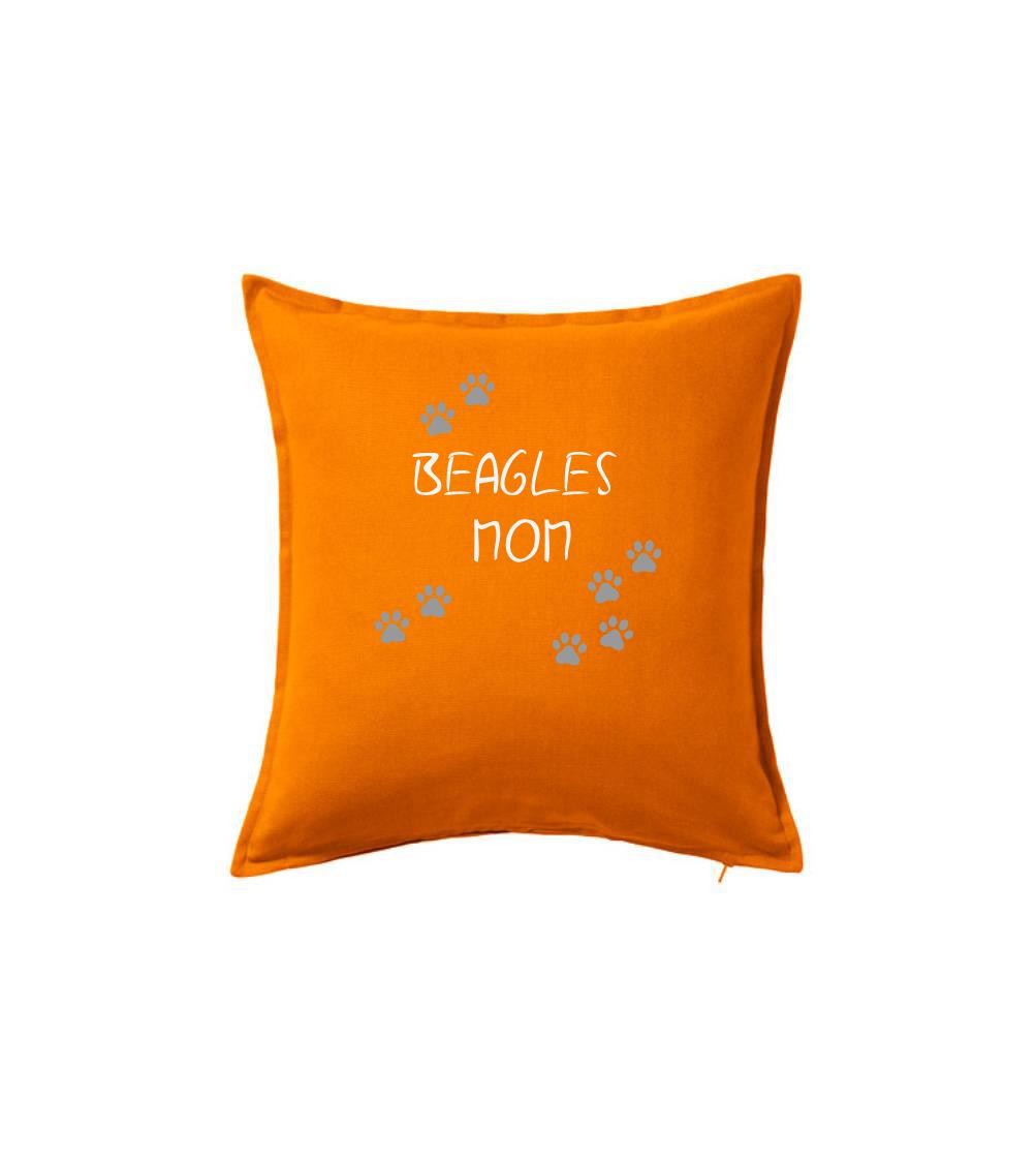 Bígl na tričku - Beagles mom (Bígl) (Reflexné labky) - Vankúš 50x50