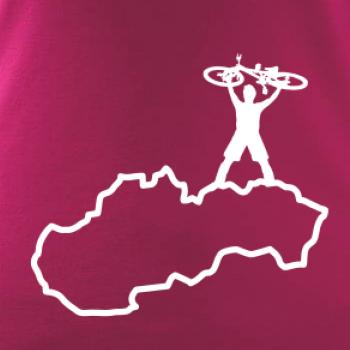 Mapa SK - cyklista na prsiach