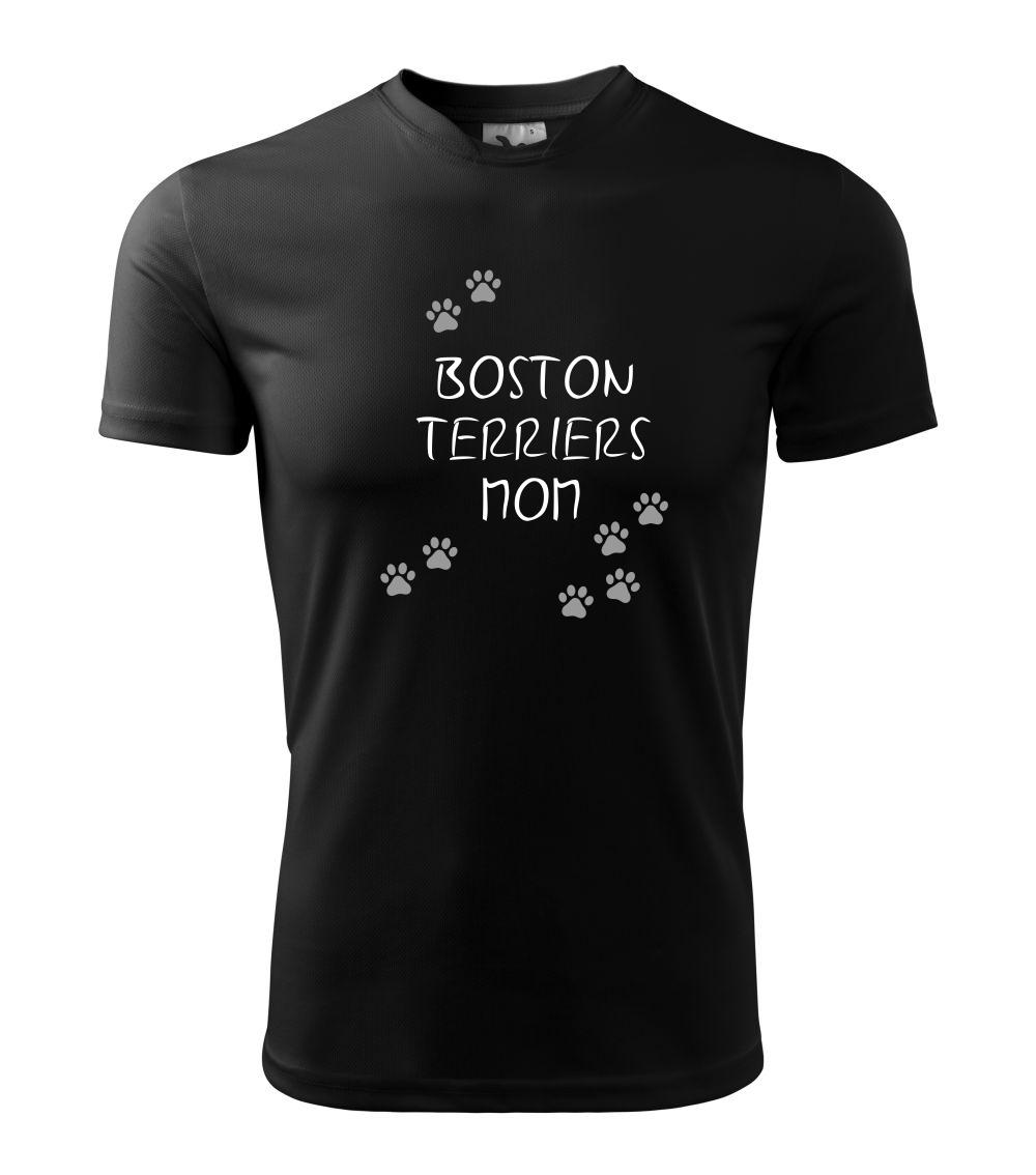 Ostatné psie plemená - Boston Teriers mom Bostonský teriér (reflexné  tlapky) - Detské tričko športové