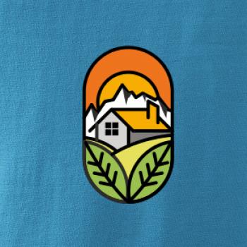 Chalupa pri západe slnka Chalupa pri západe slnka