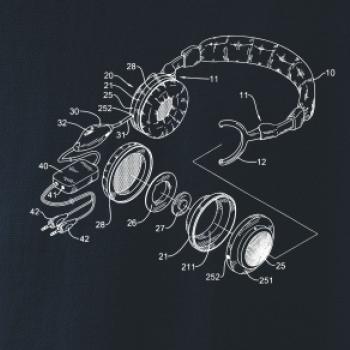 Nákres slúchadlo s mikrofónom