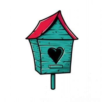 Farebná búdka pre vtáky