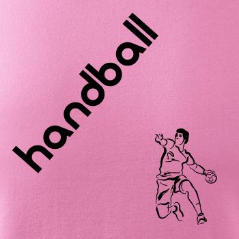 Handball nápis šikmo