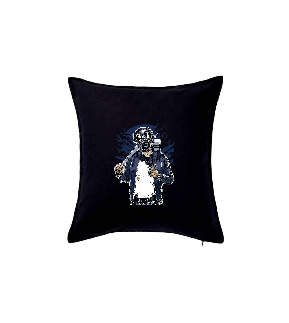 Grafické tričká - Gasmask Bastard - Vankúš 50x50