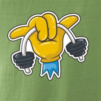 Comics ruka a činka