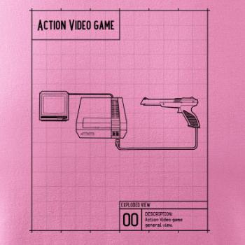 Nákres videohra so zbraňou