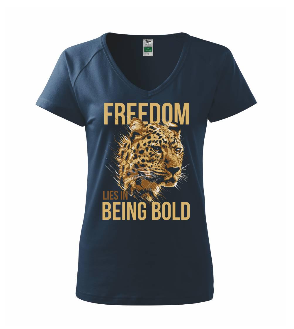 Tričká so zvieratami - Leopard bold - Tričko dámske Dream