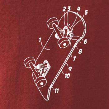 Skateboard nákres dosky