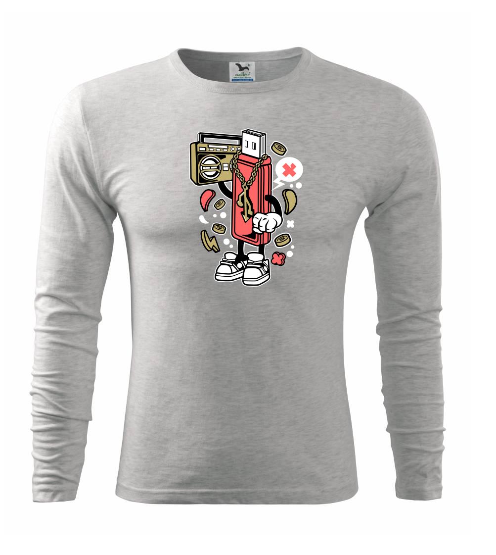 Tričká pre ajťákov - Flashňák - Tričko s dlhým rukávom FIT-T long sleeve
