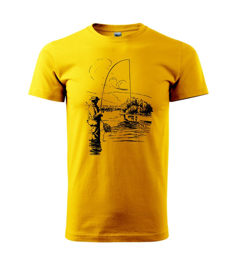 Kreslený rybár s podberákom Kreslený rybár s podberákom