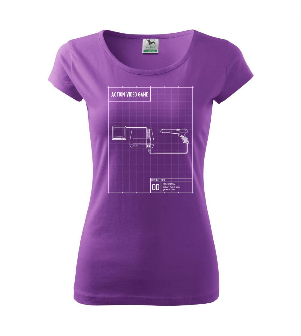 Nákres videohra so zbraňou