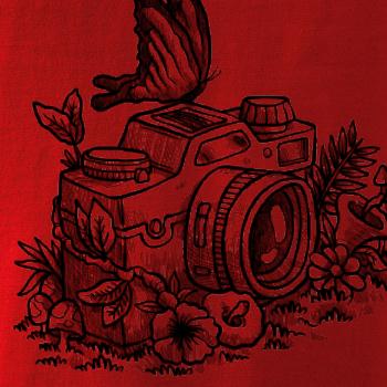 Foťák kreslený motýľ