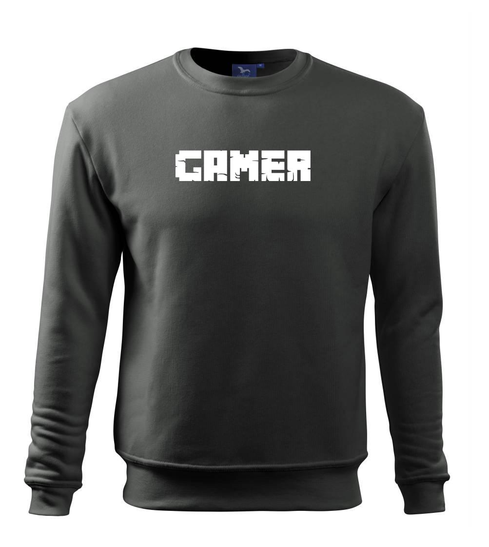 Tričká pre ajťákov - Gamer nápis - Mikina Essential pánska