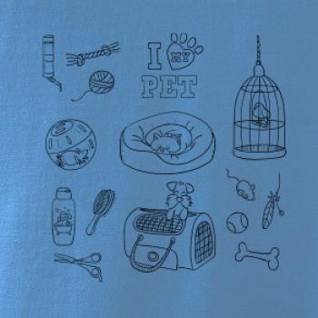 I love my pet - kreslený obrázok