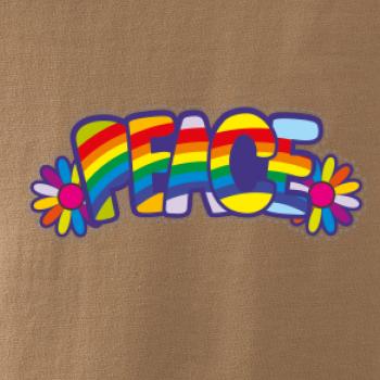 Peace nápis dúhový Peace nápis dúhový