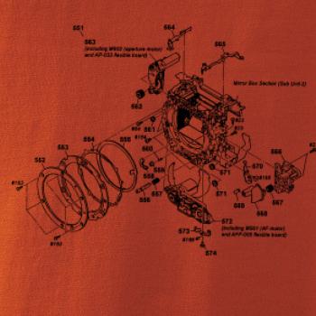 Nákres uzávierka starý fotoaparát
