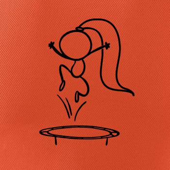 Skákajúci dievčatko