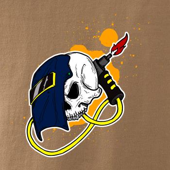 Zvárač - kreslená lebka