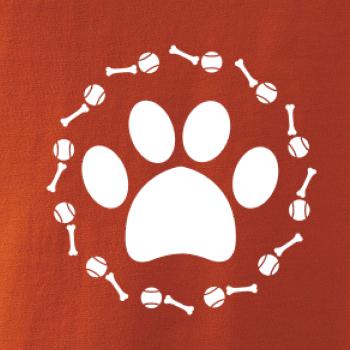 Labka lopta kosť pes