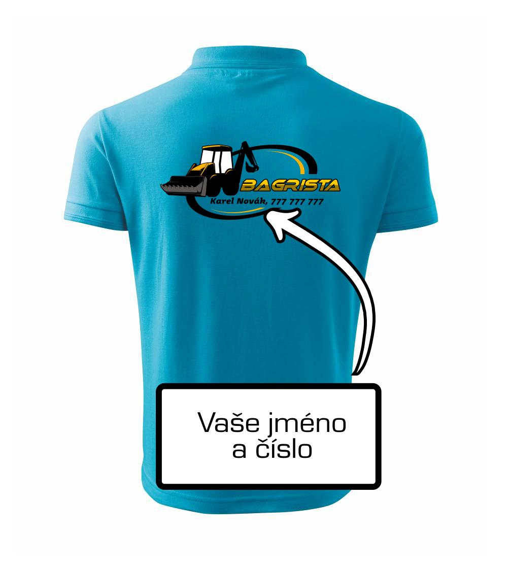 Bagrista v kruhu - vlastný nápis Bagrista v kruhu - vlastný nápis