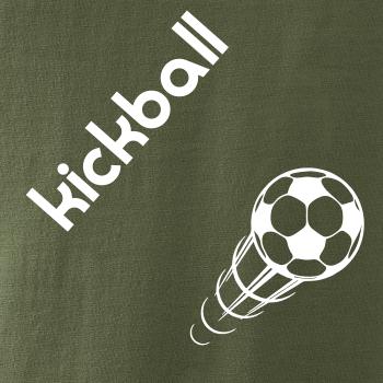 Kickball nápis šikmo