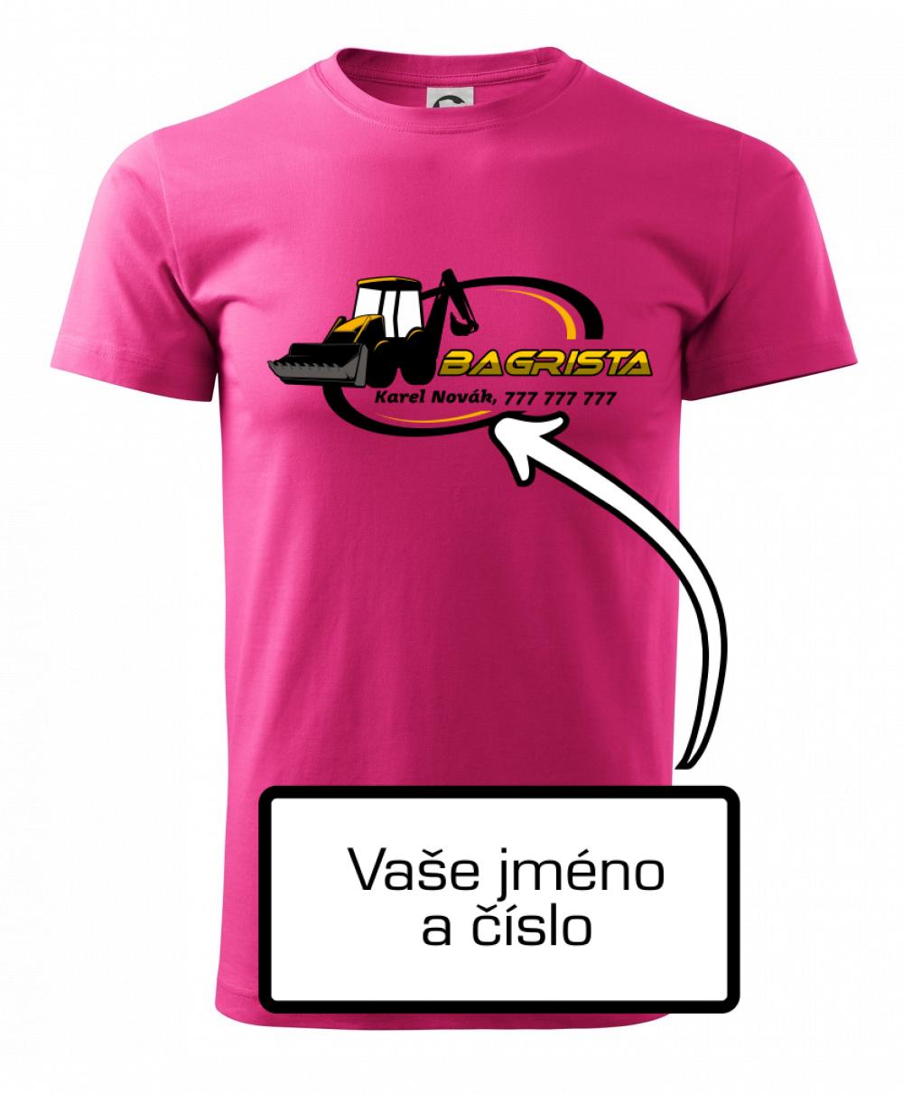 Bagrista v kruhu - vlastný nápis Bagrista v kruhu - vlastný nápis